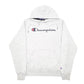 Mens Grey Champion Script Hoodie Jumper