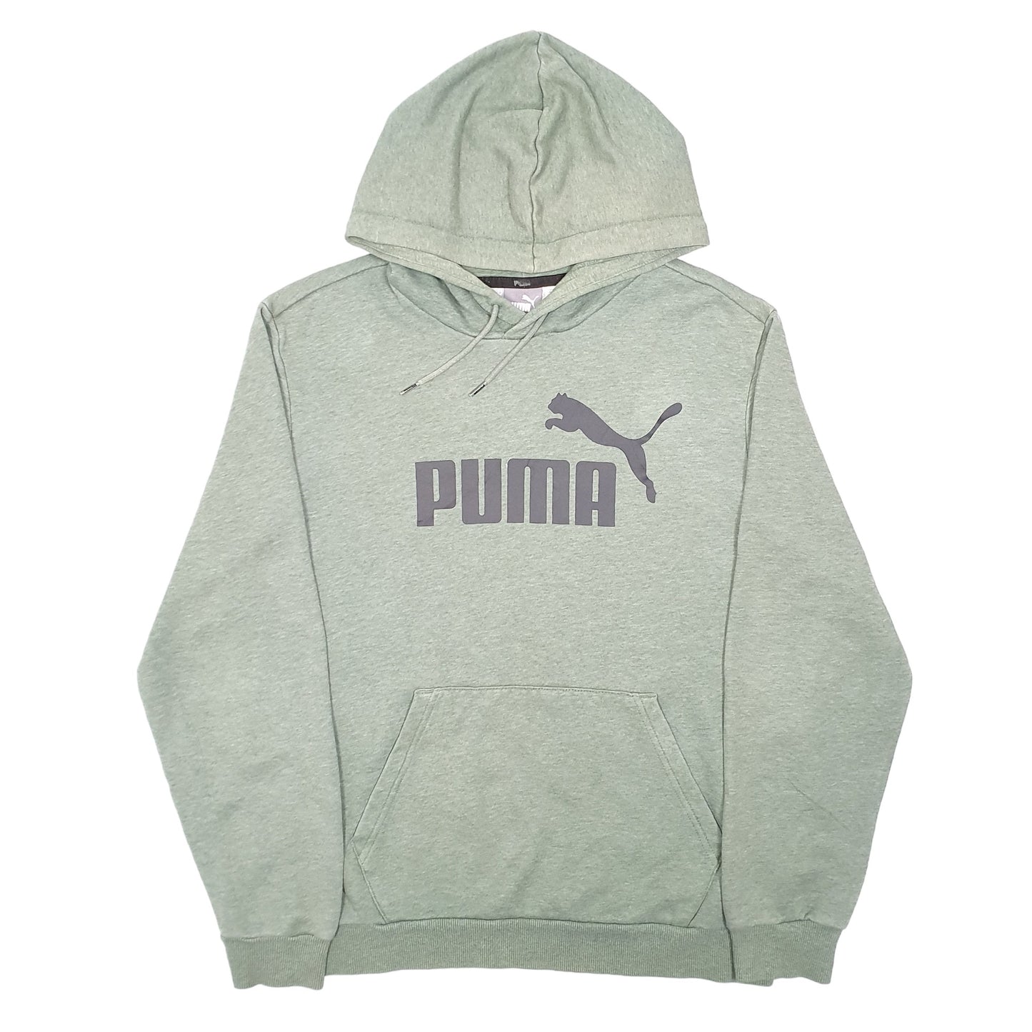 Mens Green Puma  Hoodie Jumper