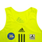 Mens Yellow Adidas Marathon Madrid Short Sleeve T Shirt