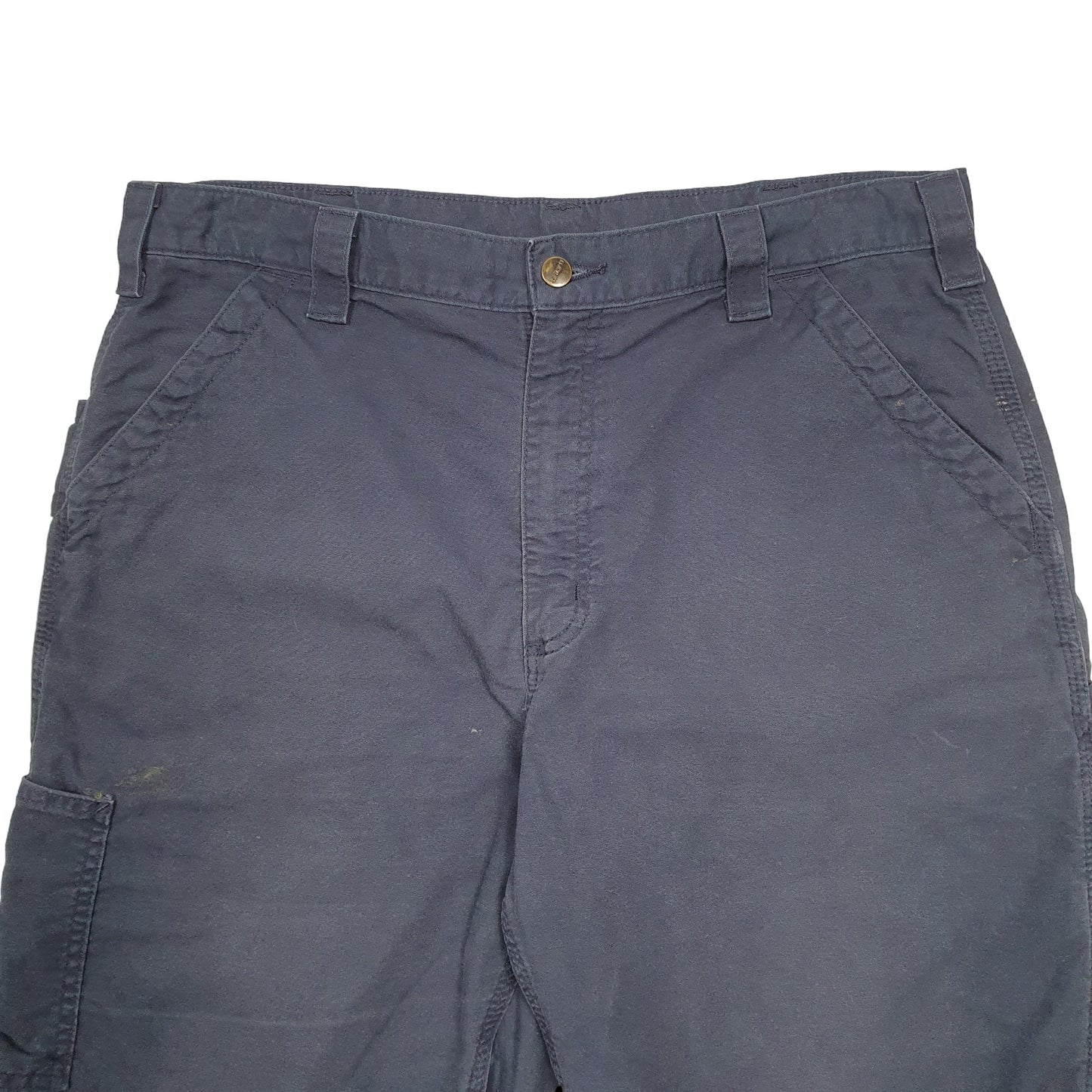 Mens Blue Carhartt Workwear Carpenter Shorts