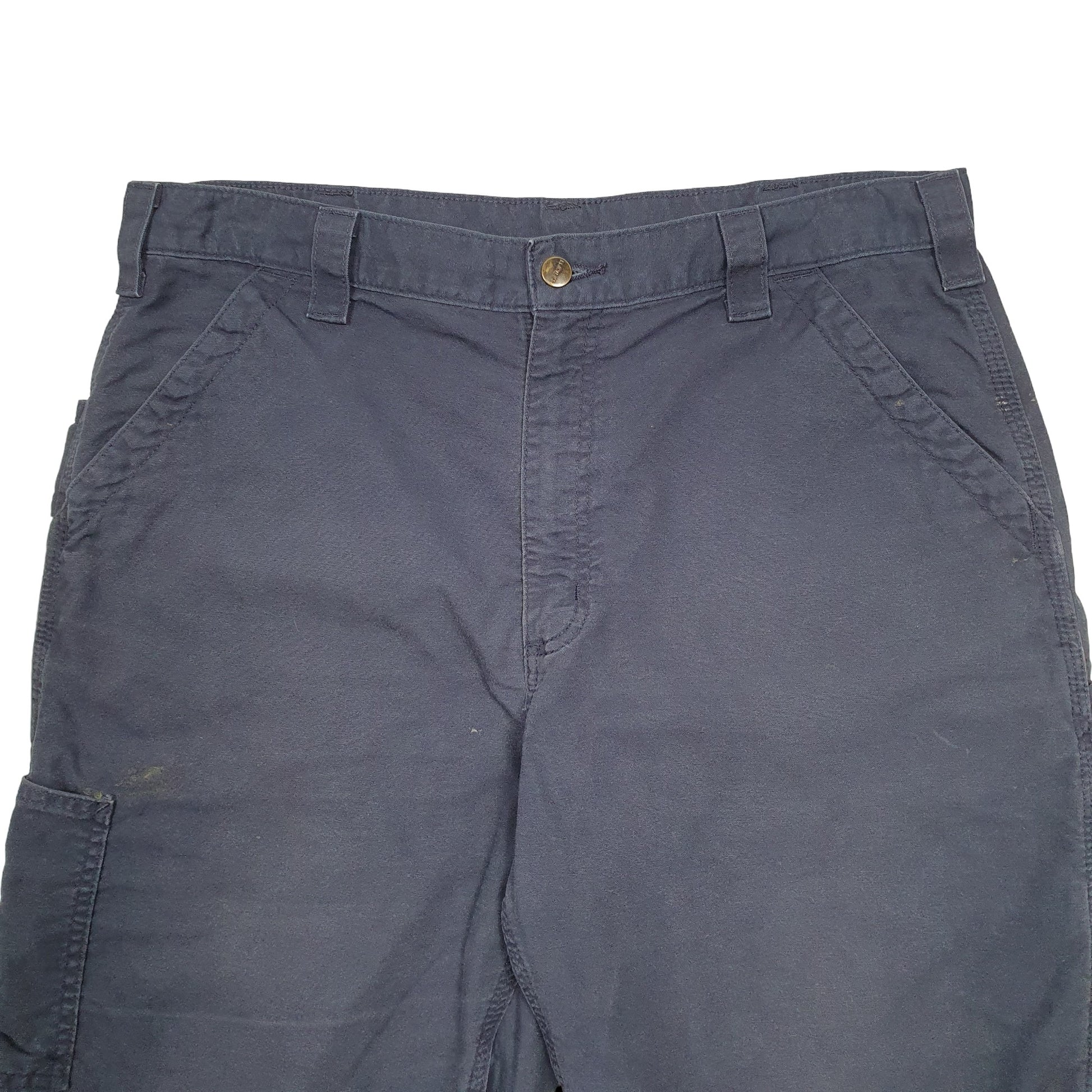 Mens Blue Carhartt Workwear Carpenter Shorts