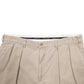 Mens Beige Polo Ralph Lauren Made In USA Vintage 90's Pleated Chino Shorts