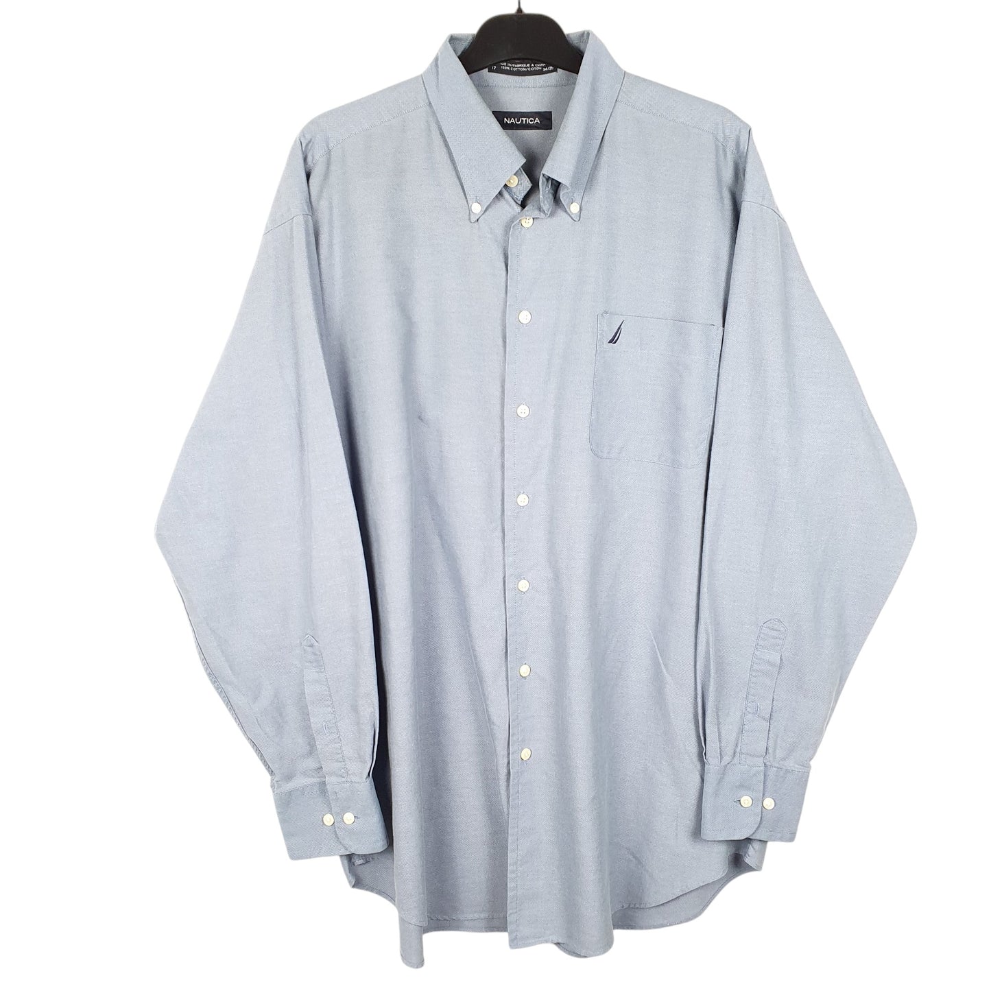 Mens Blue Nautica  Long Sleeve Shirt