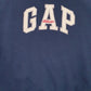 Mens Navy Gap Vintage 90s Spellout Quarter Zip Jumper