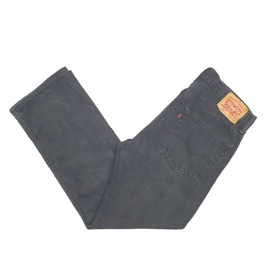 Mens Black Levis 505 JeansW36 L32