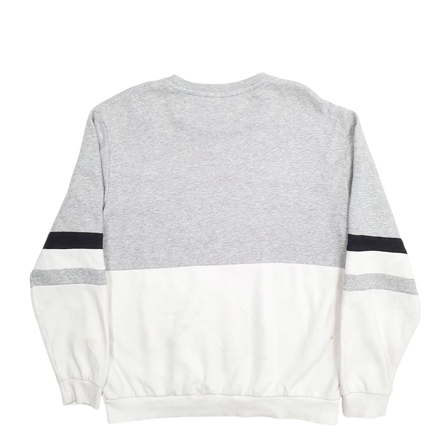 Mens Grey Fila Spellout Crewneck Jumper
