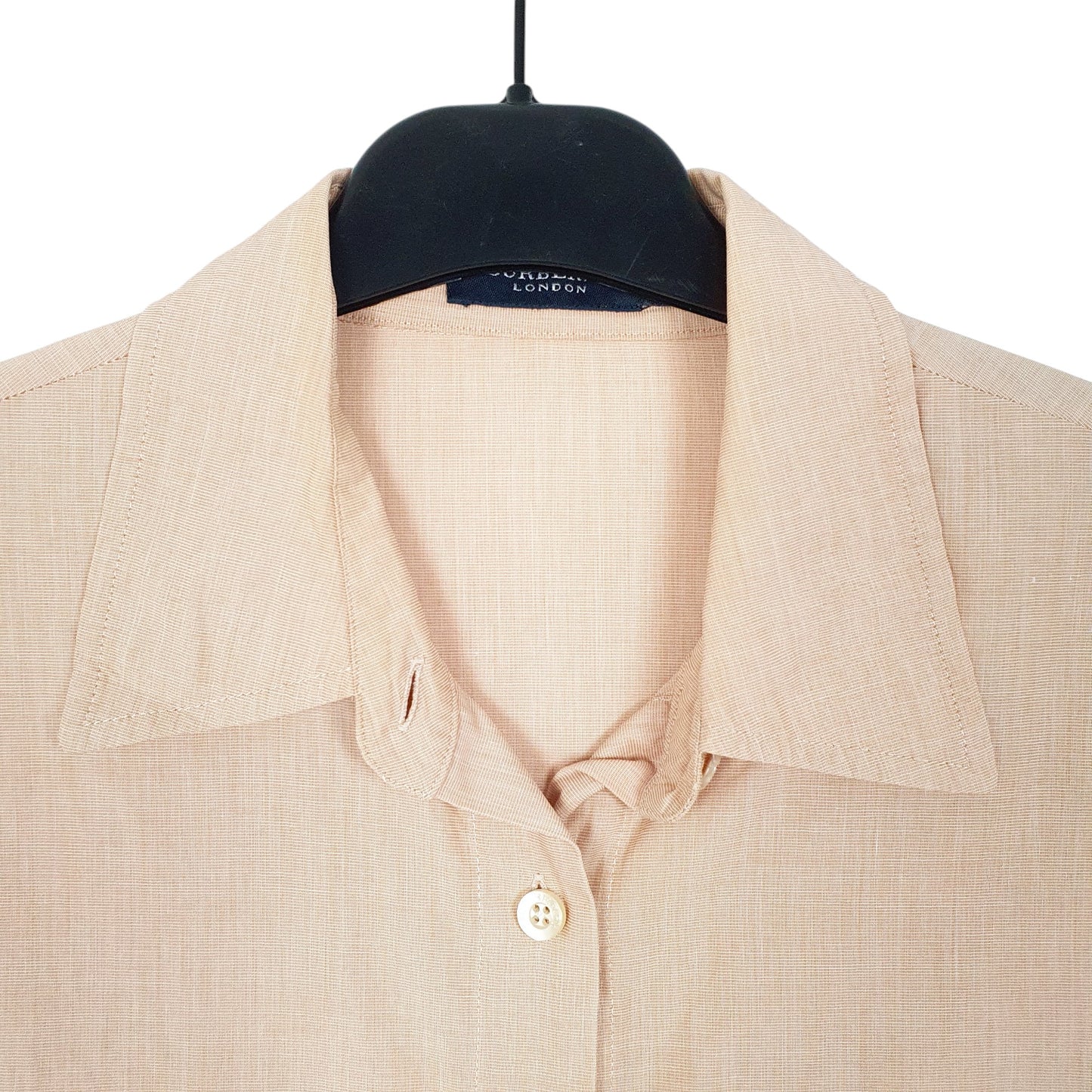 Womens Peach Burberry London Long Sleeve Shirt