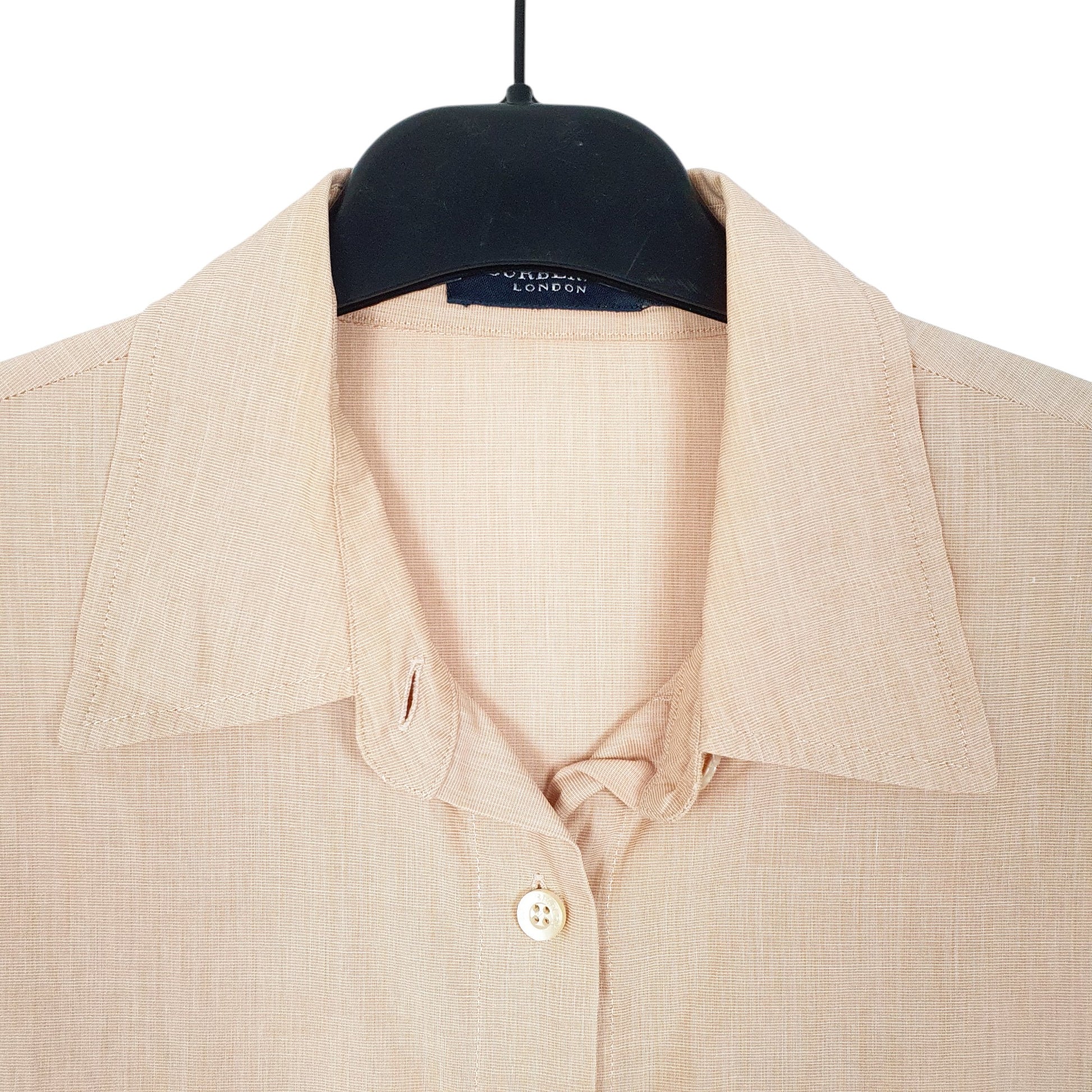 Womens Peach Burberry London Long Sleeve Shirt