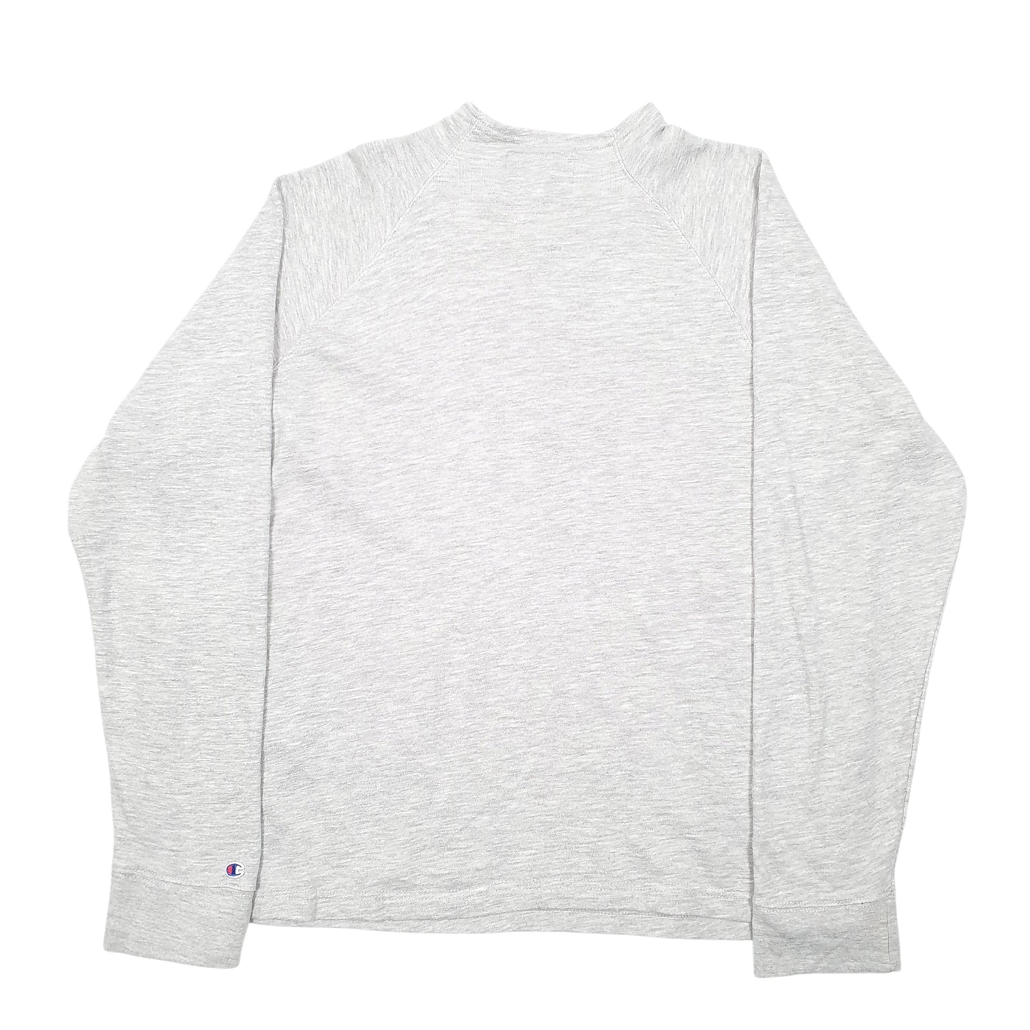 Womens Grey Champion Raglan Quarter Zip Jumper