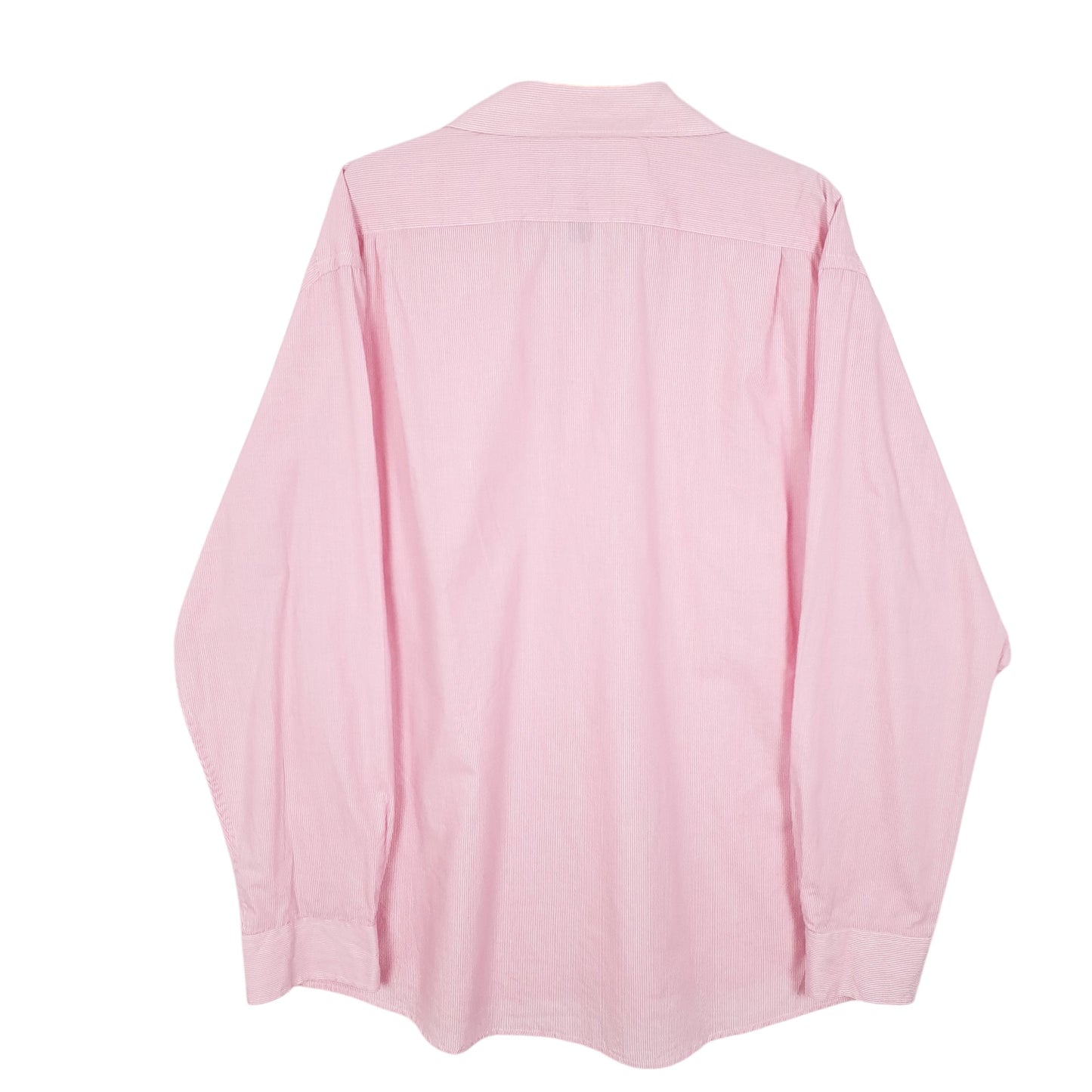 Mens Pink Dockers Fitted Long Sleeve Shirt