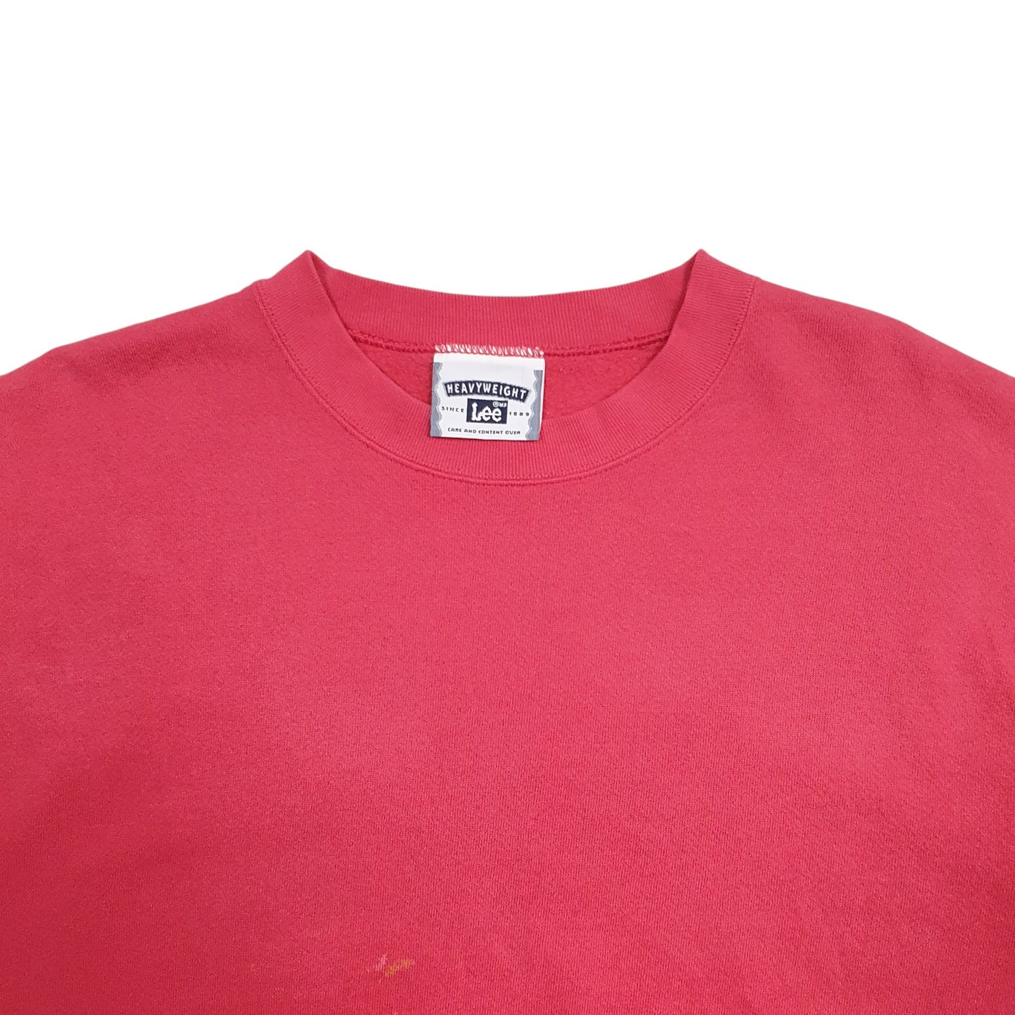 Mens Red Lee  Crewneck Jumper