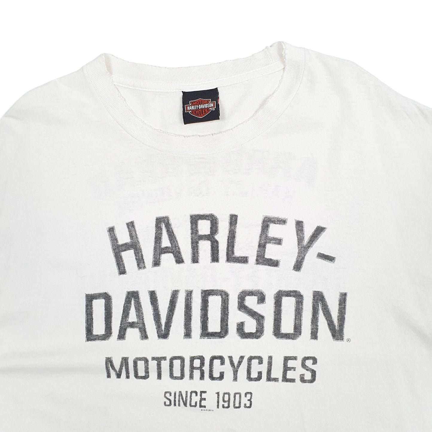 Mens White Harley Davidson Arrowhead Arizona Short Sleeve T Shirt