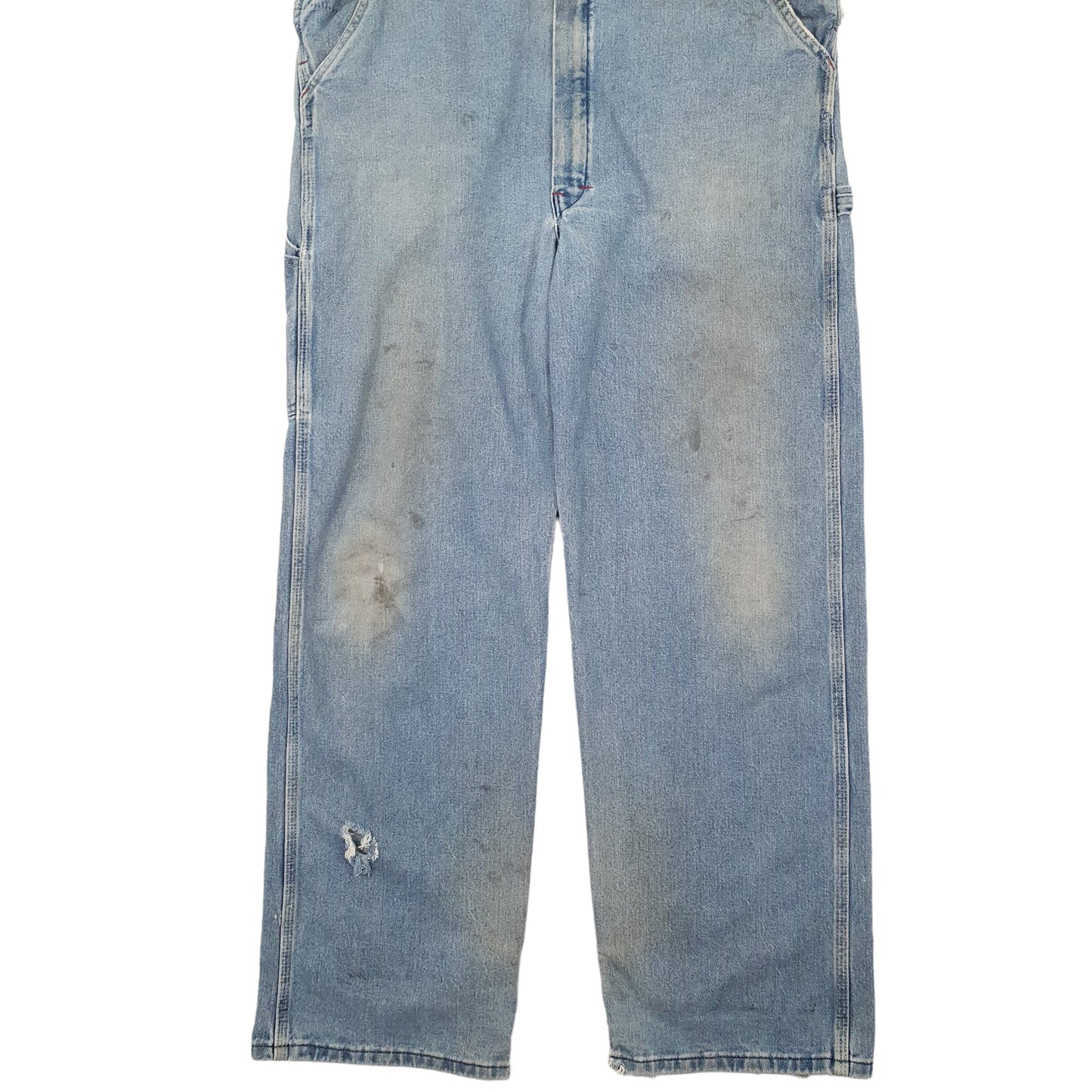 Mens Blue Dickies Bib Overalls Denim Dungaree Trousers