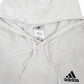 Mens White Adidas  Hoodie Jumper