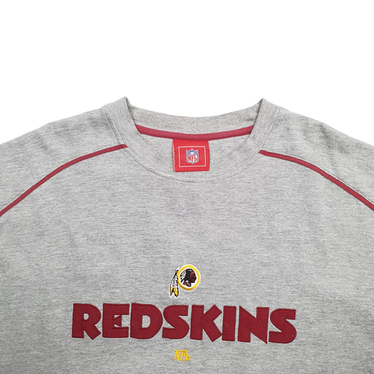 Mens Grey NFL Redskins NFL Football Crewneck Jumper