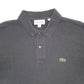 Mens Black Lacoste  Short Sleeve Polo Shirt