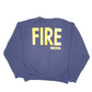 Mens Navy Unbranded Vintage KCFD Kansas City Fire Department Crewneck Jumper