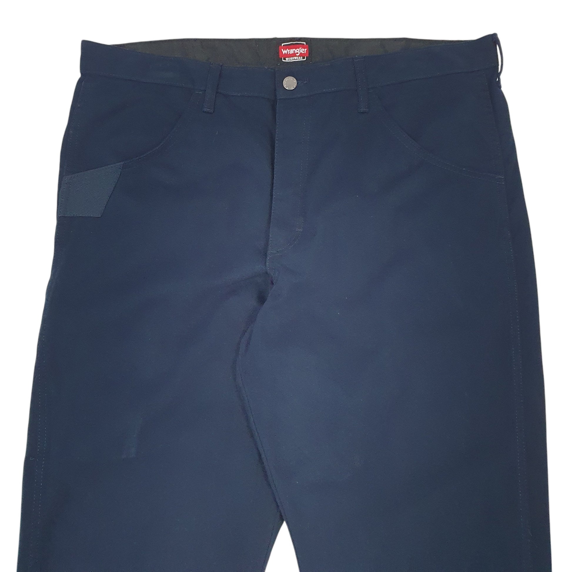 Mens Navy Wrangler WorkWear Chino Trousers