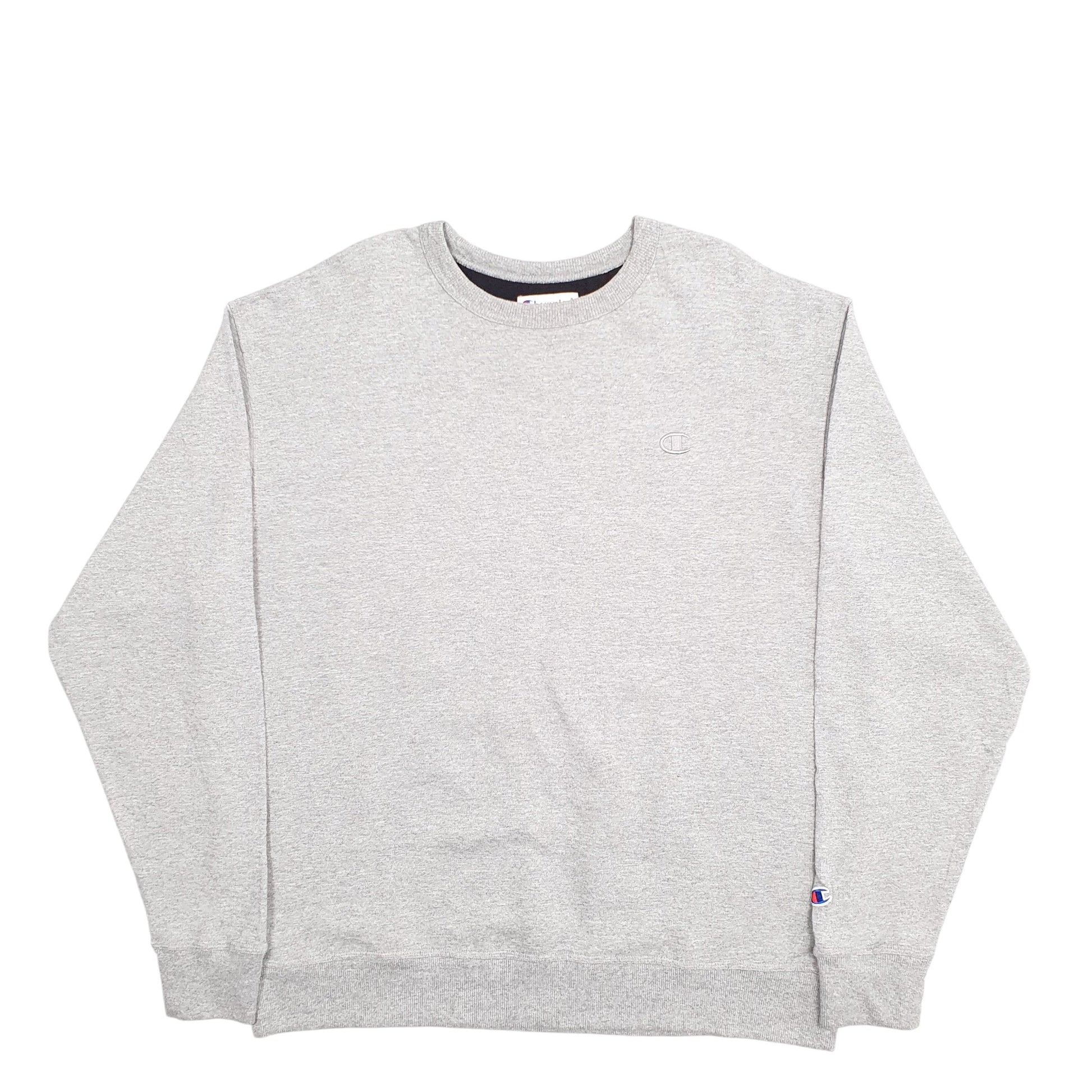 Mens Grey Champion  Crewneck Jumper