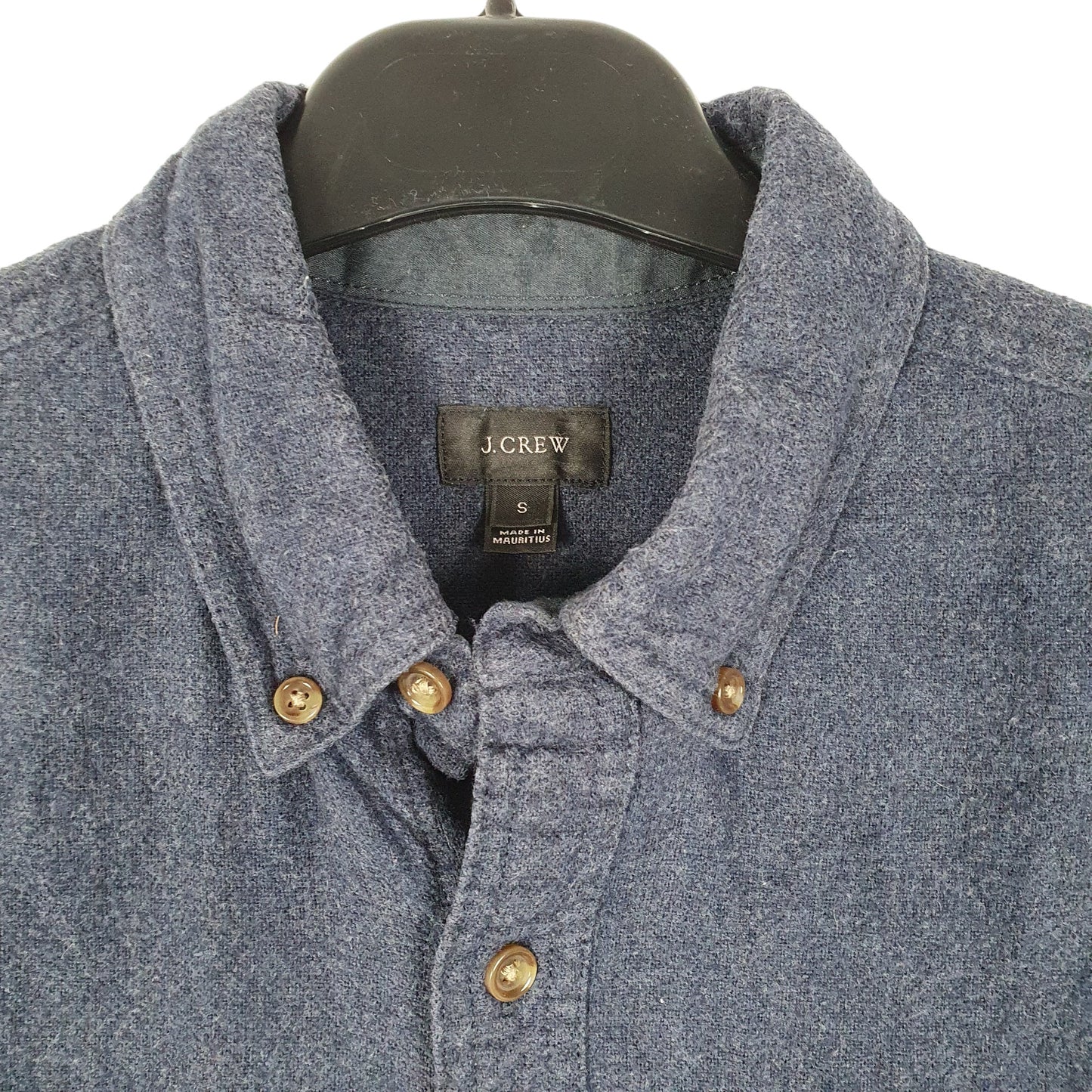 Mens Navy J Crew Chamois Overshirt Shacket Long Sleeve Shirt