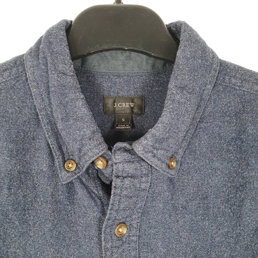 Mens Navy J Crew Chamois Overshirt Shacket Long Sleeve Shirt