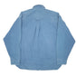 Mens Blue Eddie Bauer Vintage 90s Chamois Overshirt Shacket Long Sleeve Shirt