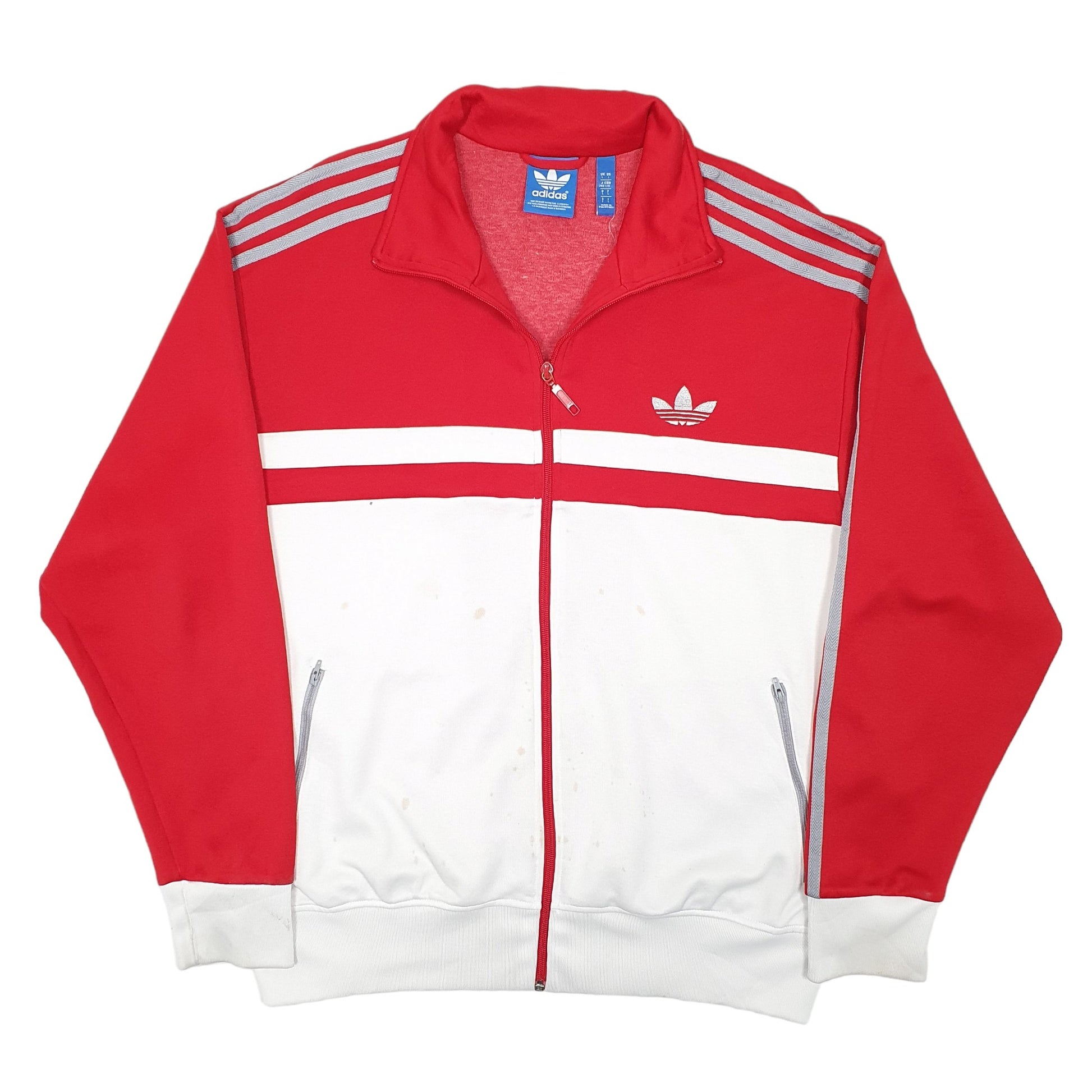 Mens Red Adidas Track Top B Boy Full Zip Jumper