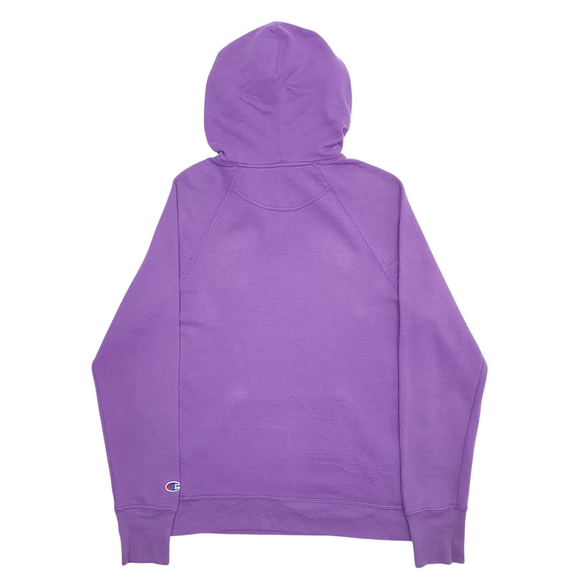Womens Purple Champion Spellout Hoodie Jumper