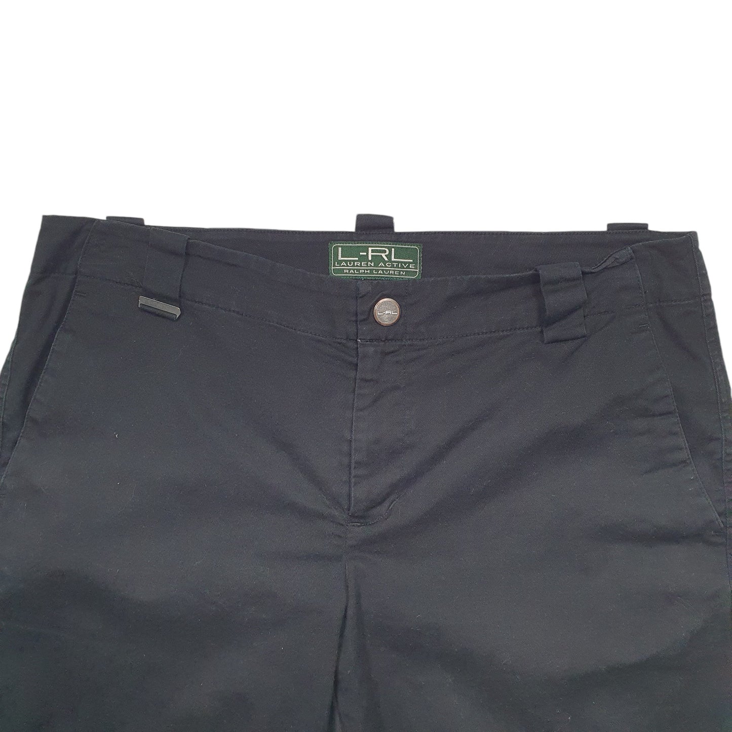 Womens Black Ralph Lauren Capri Chino Trousers