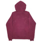 Mens Burgundy Adidas Spellout Hoodie Jumper