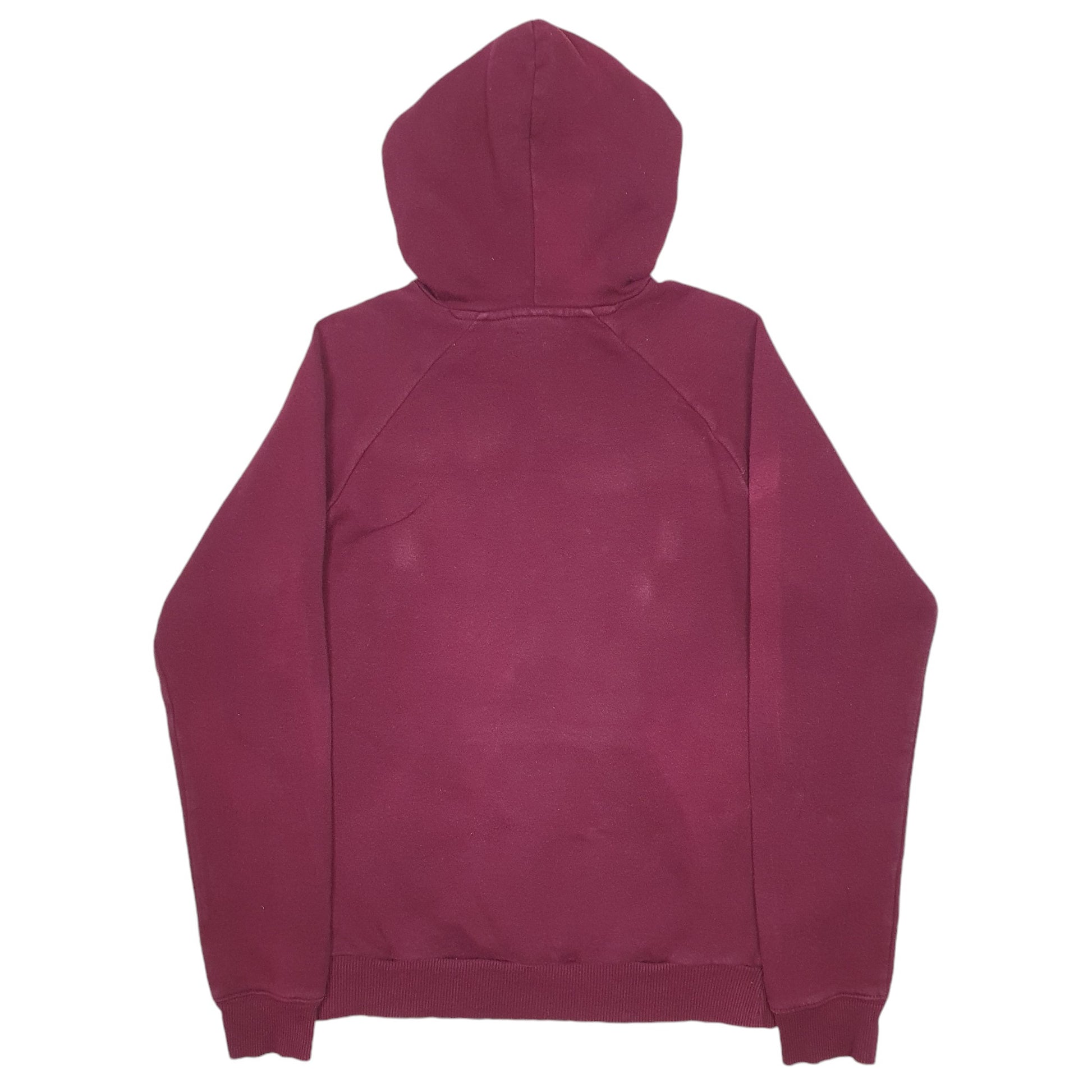 Mens Burgundy Adidas Spellout Hoodie Jumper