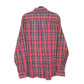 Mens Red L.L.Bean Traditional Flannel Overshirt Long Sleeve Shirt