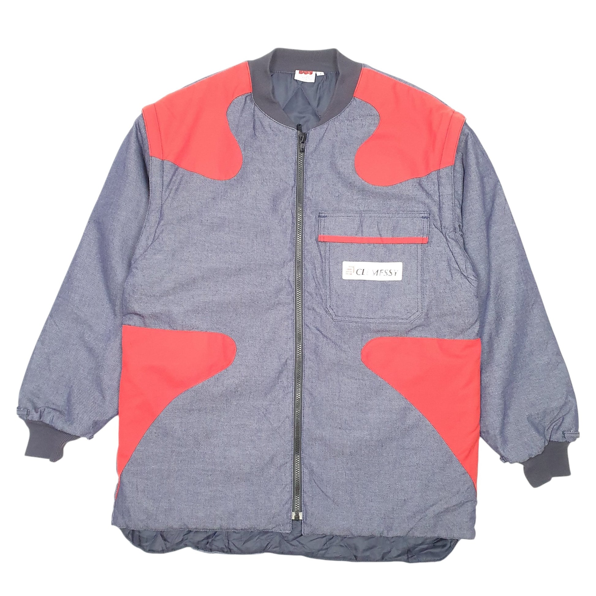 Mens Blue Marsh Quilted Lined French Clemessy Gilet Two In One  Coat