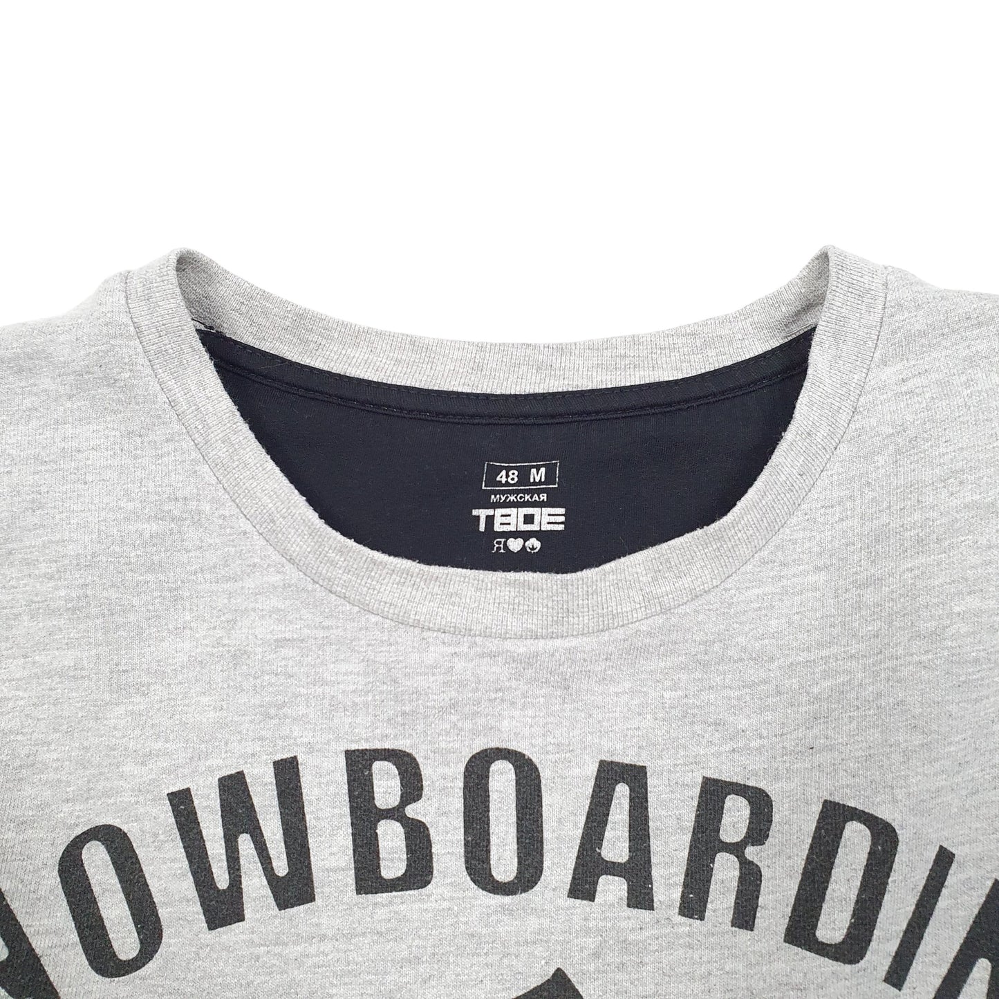 Mens Grey TBOE Snowboarding Club Crewneck Jumper