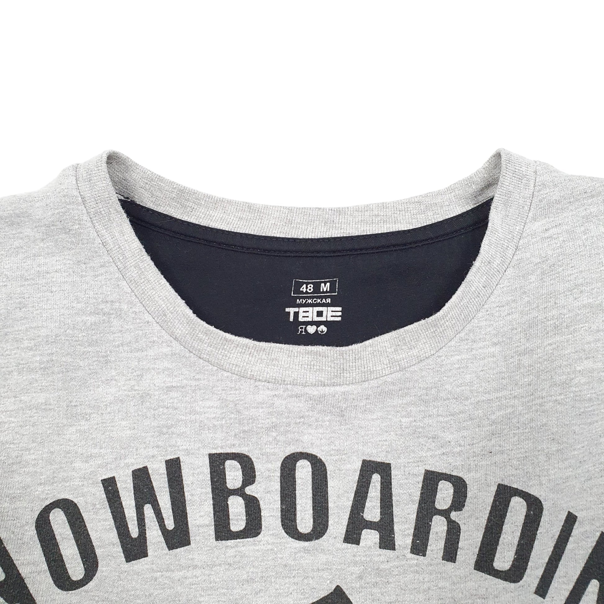 Mens Grey TBOE Snowboarding Club Crewneck Jumper