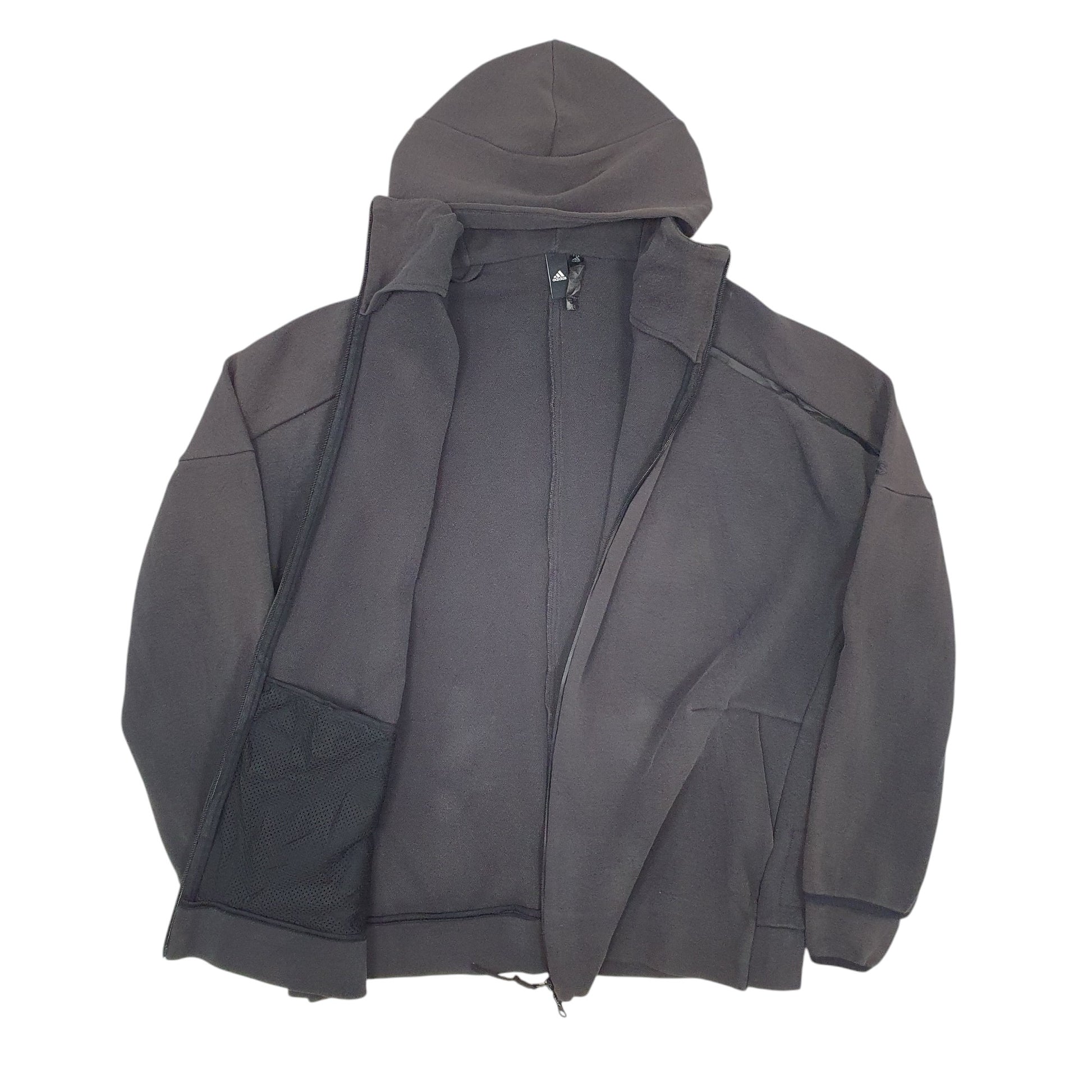 Mens Grey Adidas  Full Zip Jumper