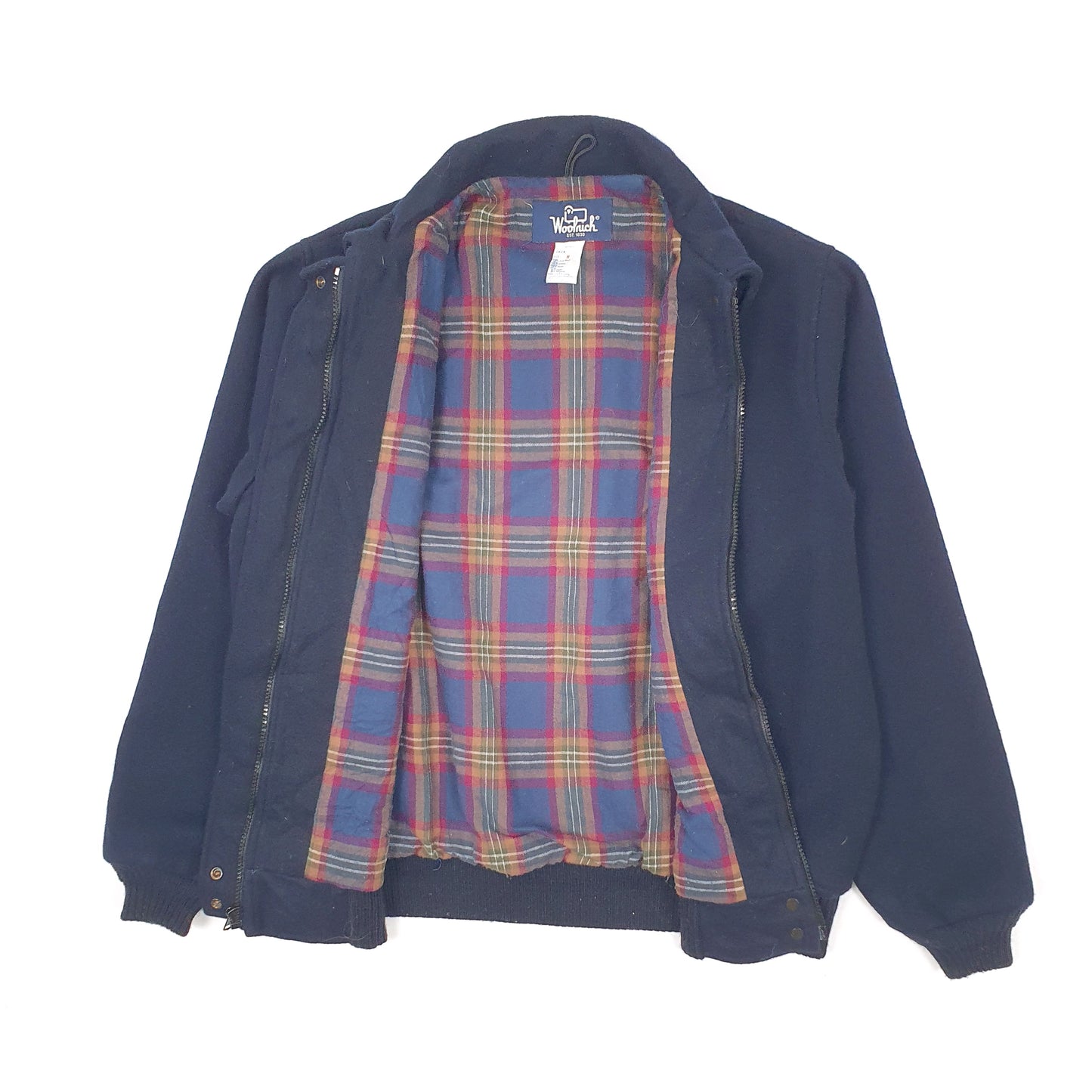Womens Navy Woolrich Vintage 1990s Bomber Made in USA  Coat