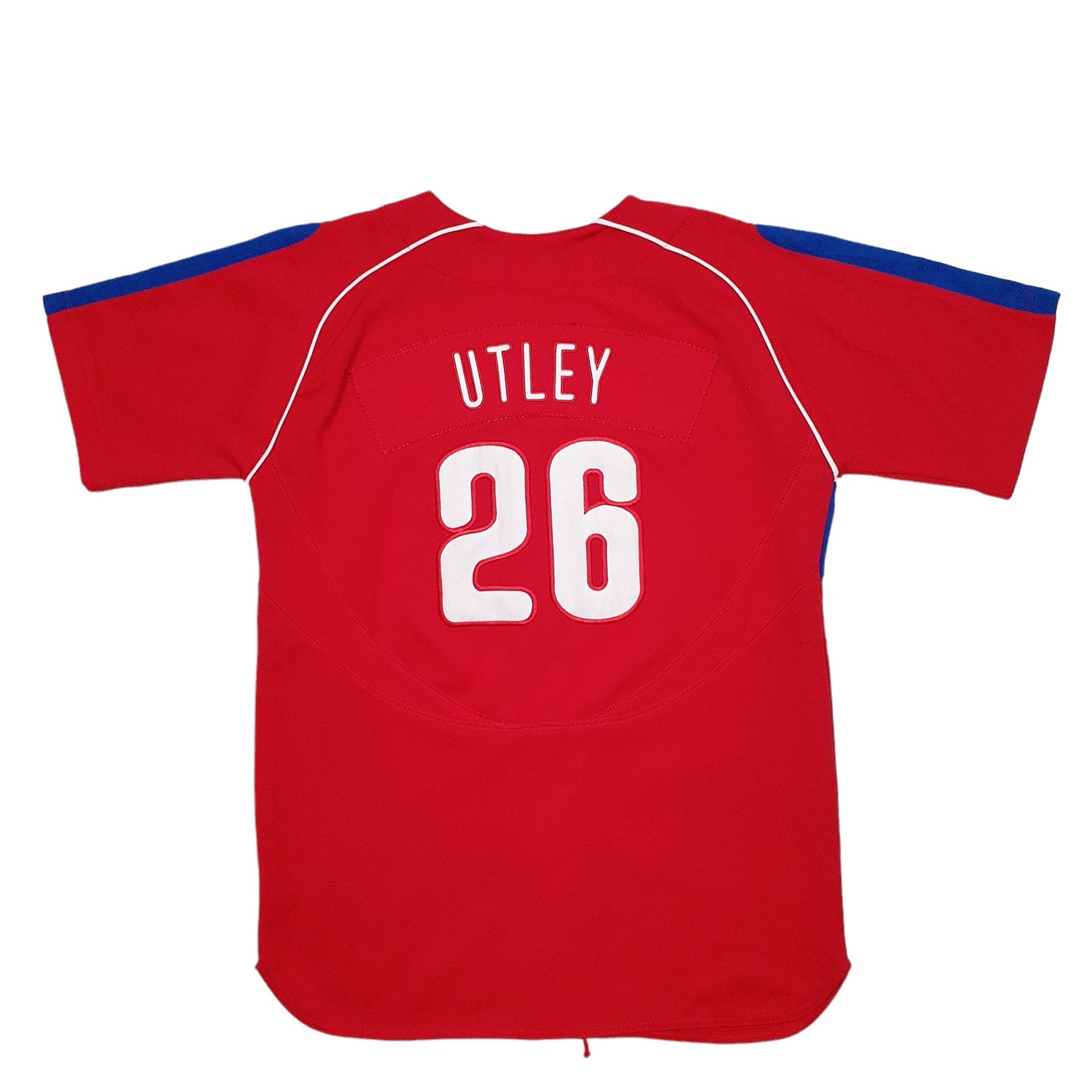 Mens Red Nike MLB Baseball Jersey Philadelphia Phillies Short Sleeve T Shirt