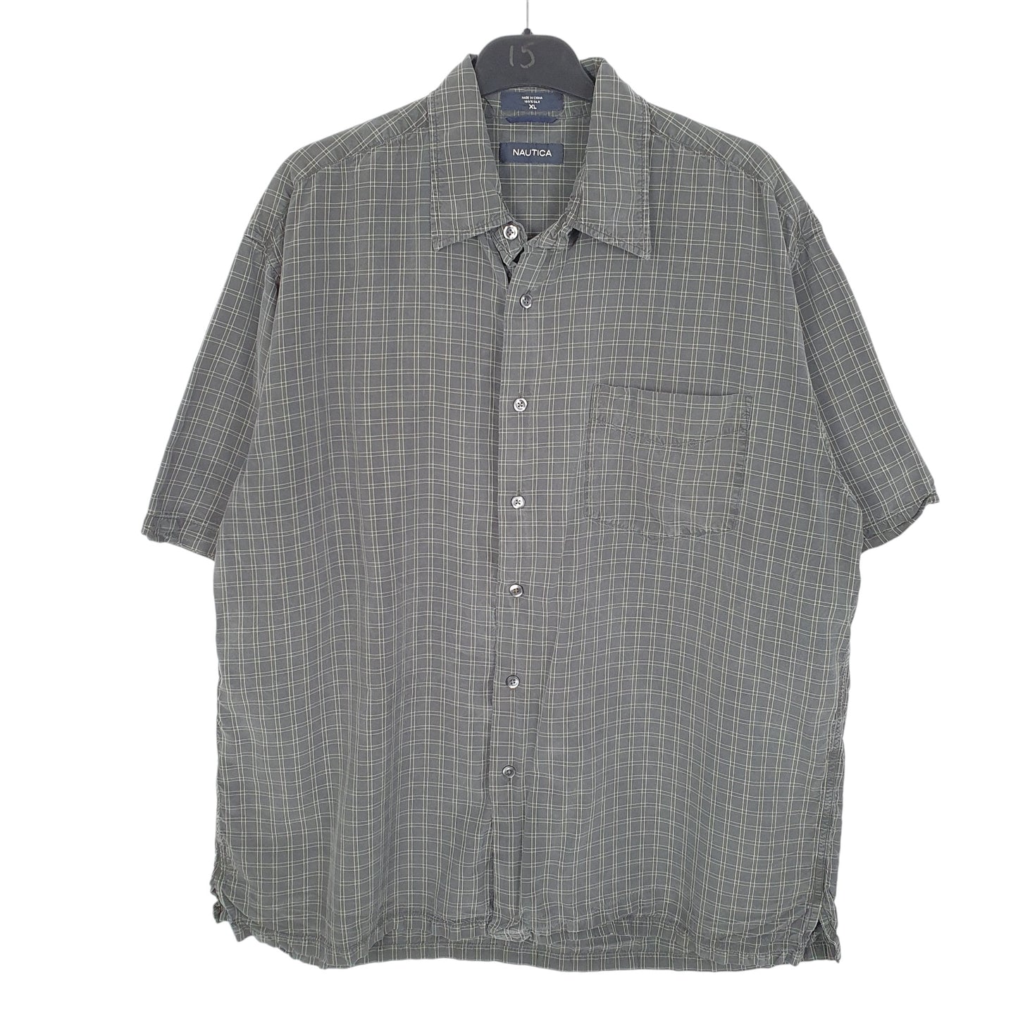 Mens Grey Nautica  Short Sleeve Shirt