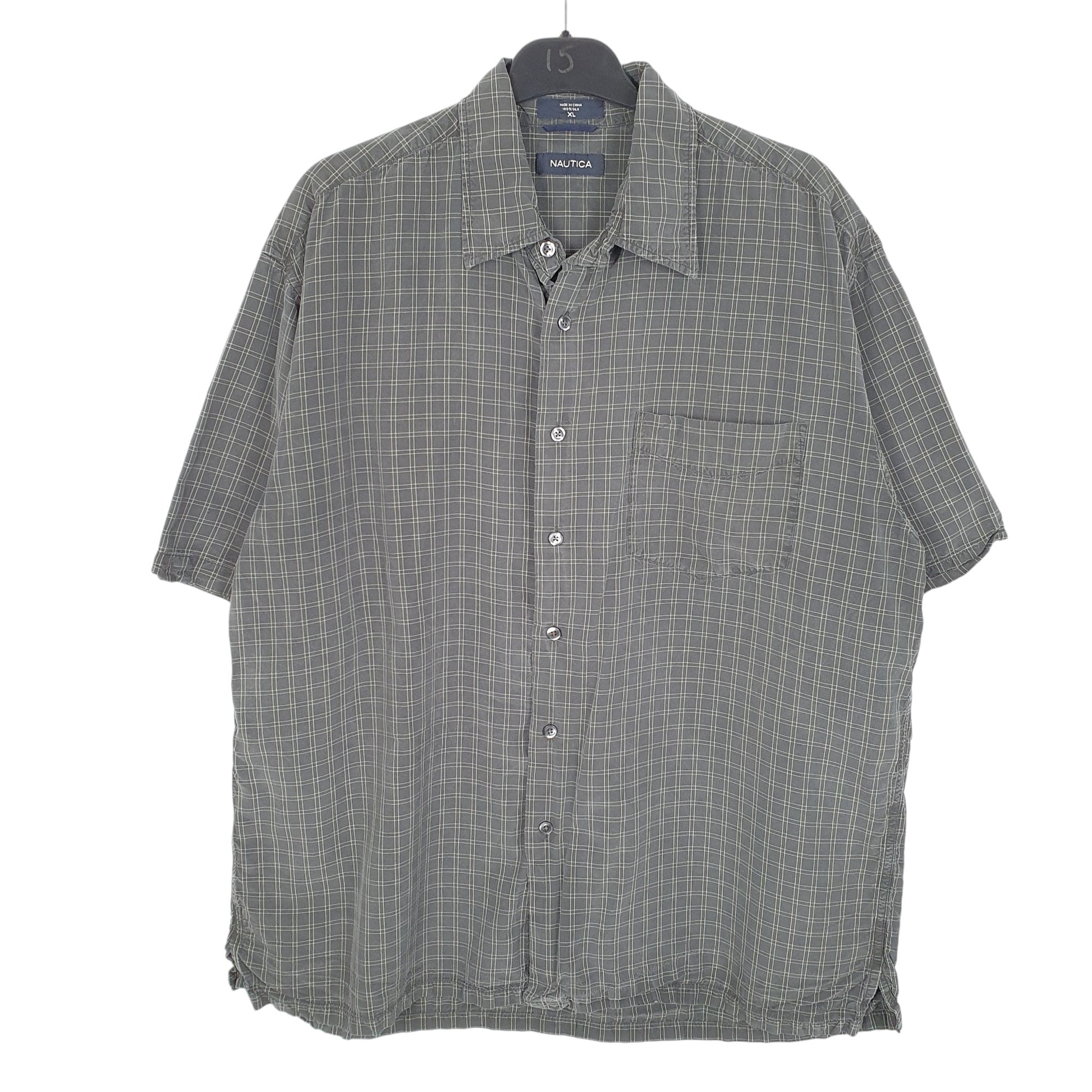 Mens Grey Nautica  Short Sleeve Shirt