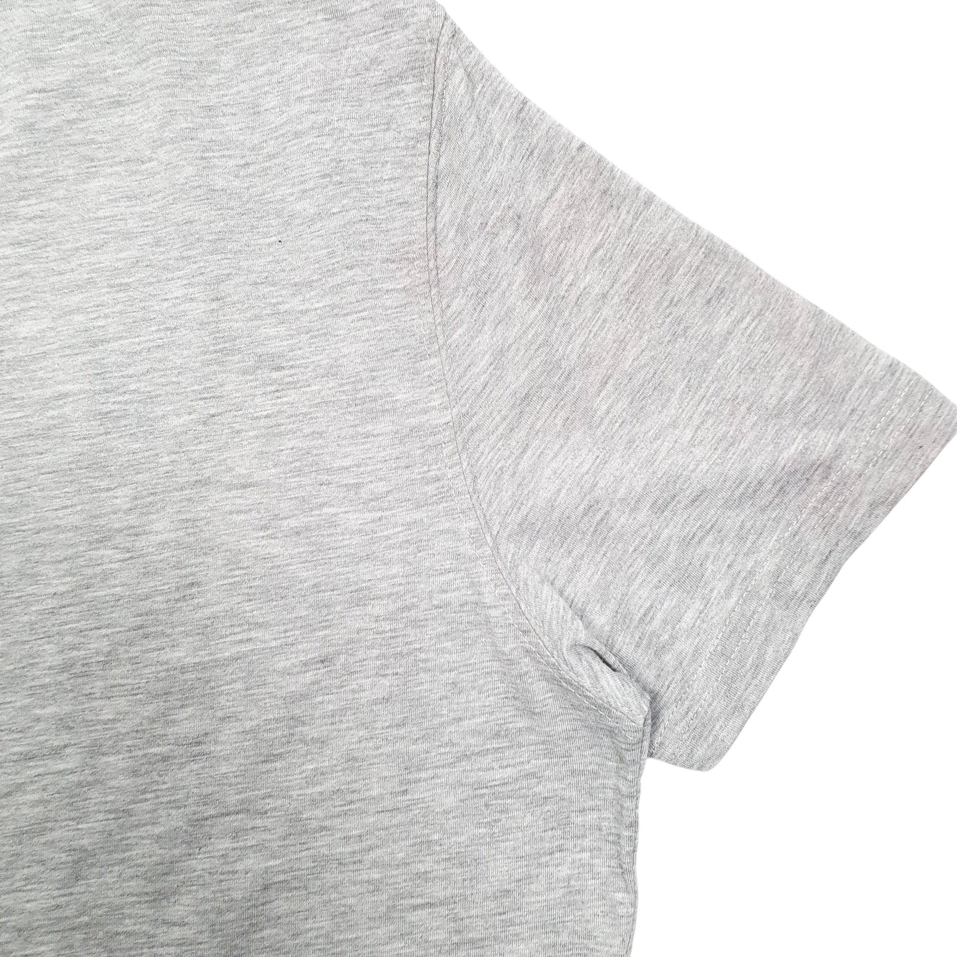 Mens Grey Tommy Hilfiger Spellout Denim Short Sleeve T Shirt