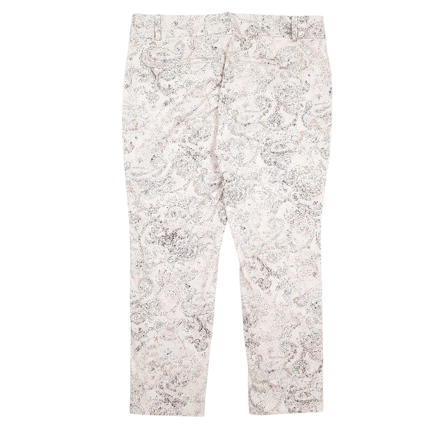 Womens Cream Calvin Klein Patterns Chino Trousers