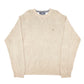Mens Beige Tommy Hilfiger Vintage Knit Crest Crewneck Jumper