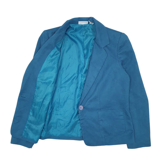 Womens Blue Carrol Reed  Full Zip Coat