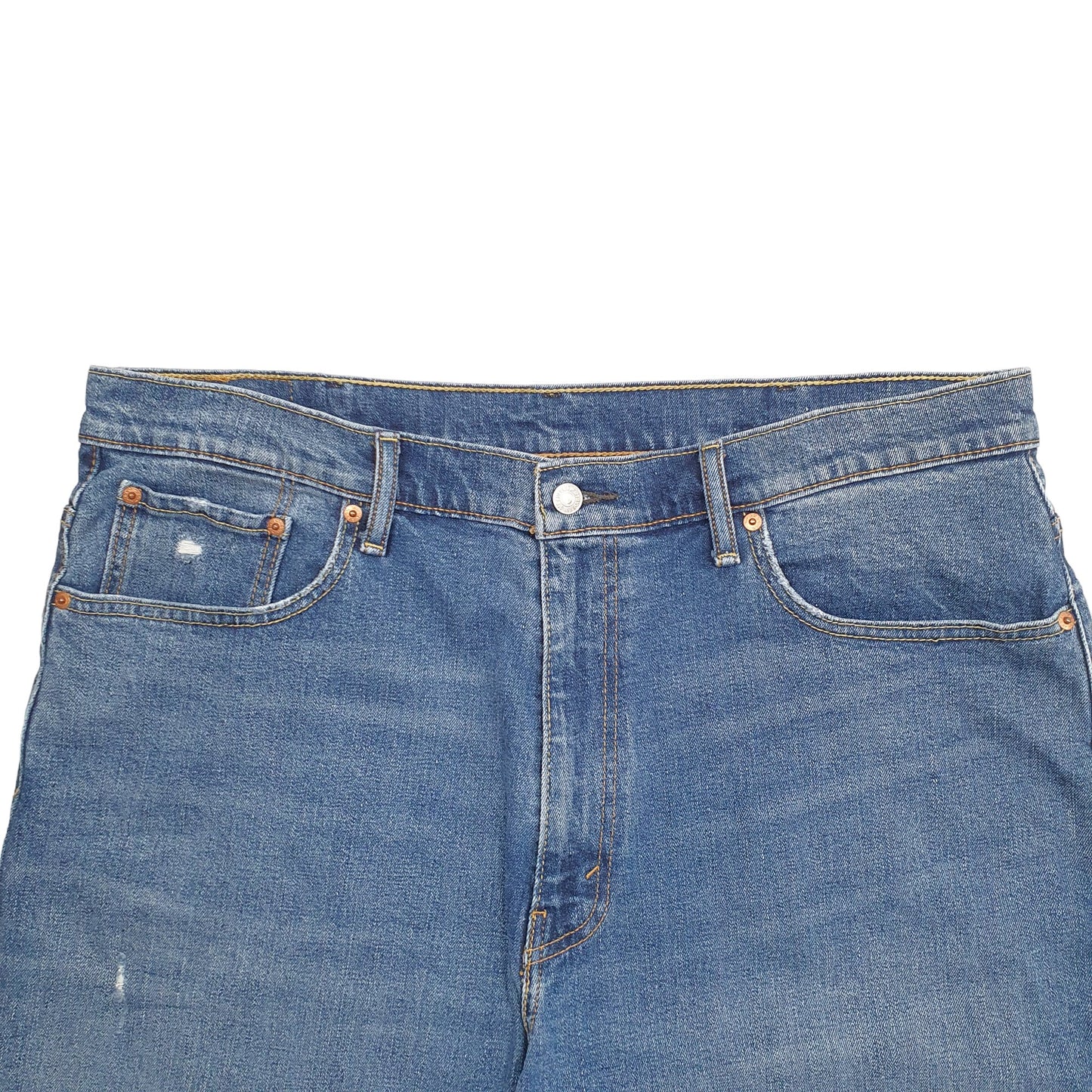 Mens Blue Levis Denim Jeans Jorts Denim Shorts