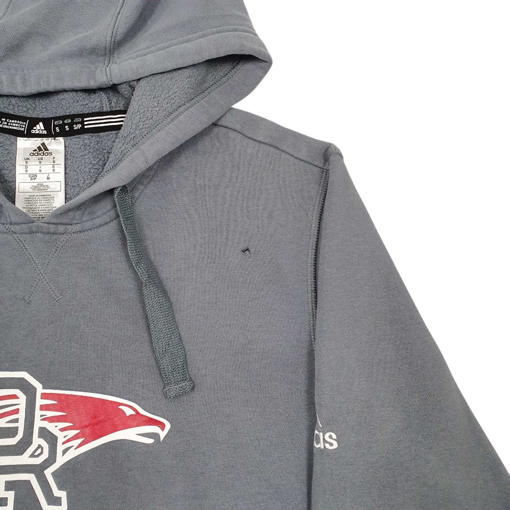 Mens Grey Adidas DR Lacrosse Hoodie Jumper