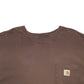 Mens Brown Carhartt  Short Sleeve T Shirt