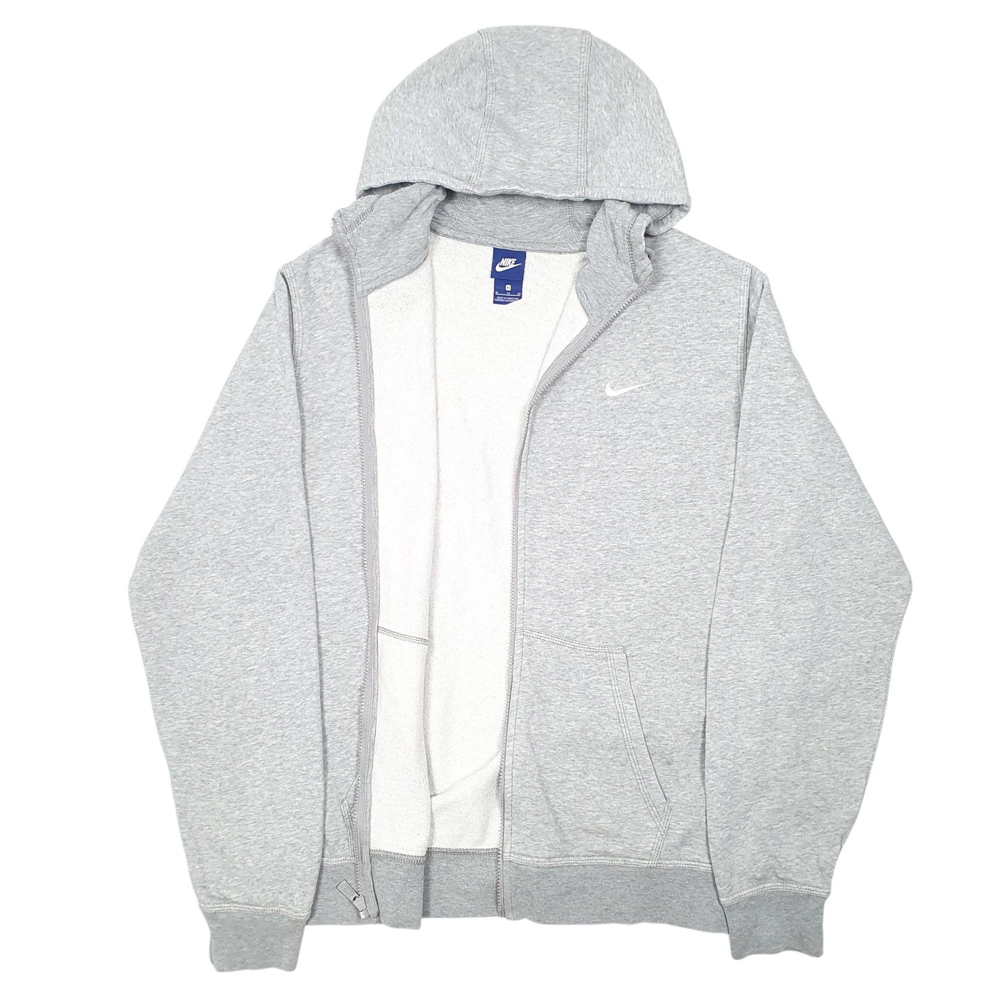 Mens Grey Nike Hoodie Full Zip Jumper