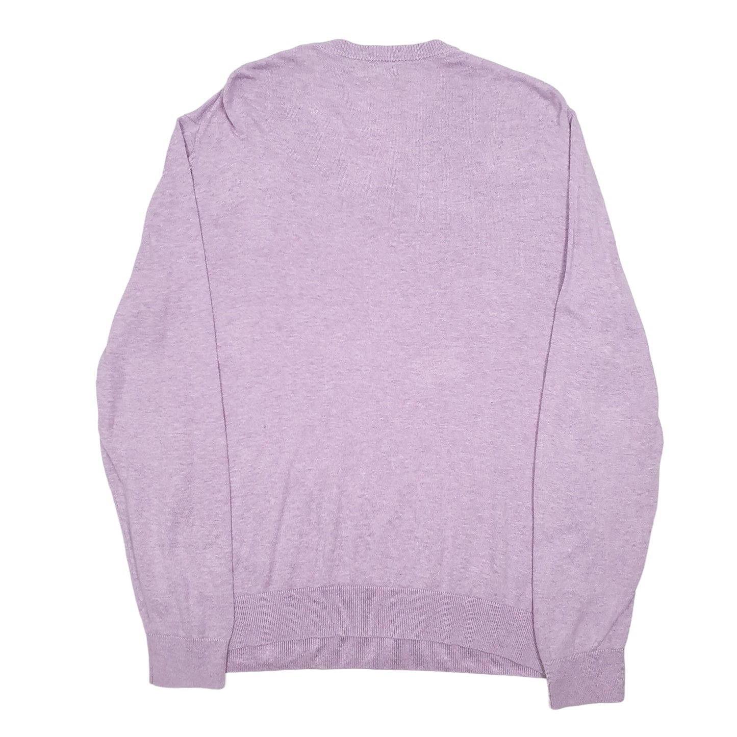 Mens Lilac Nautica Knit V Neck Jumper