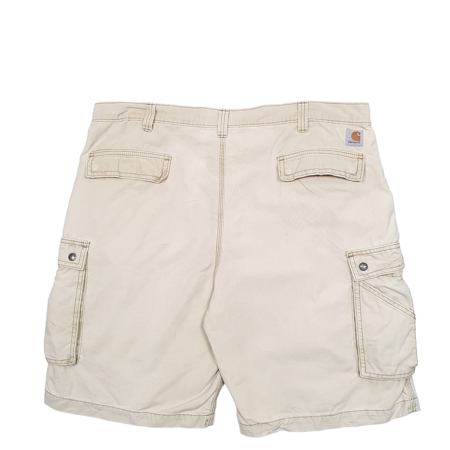 Mens Beige Carhartt Workwear Cargo Shorts